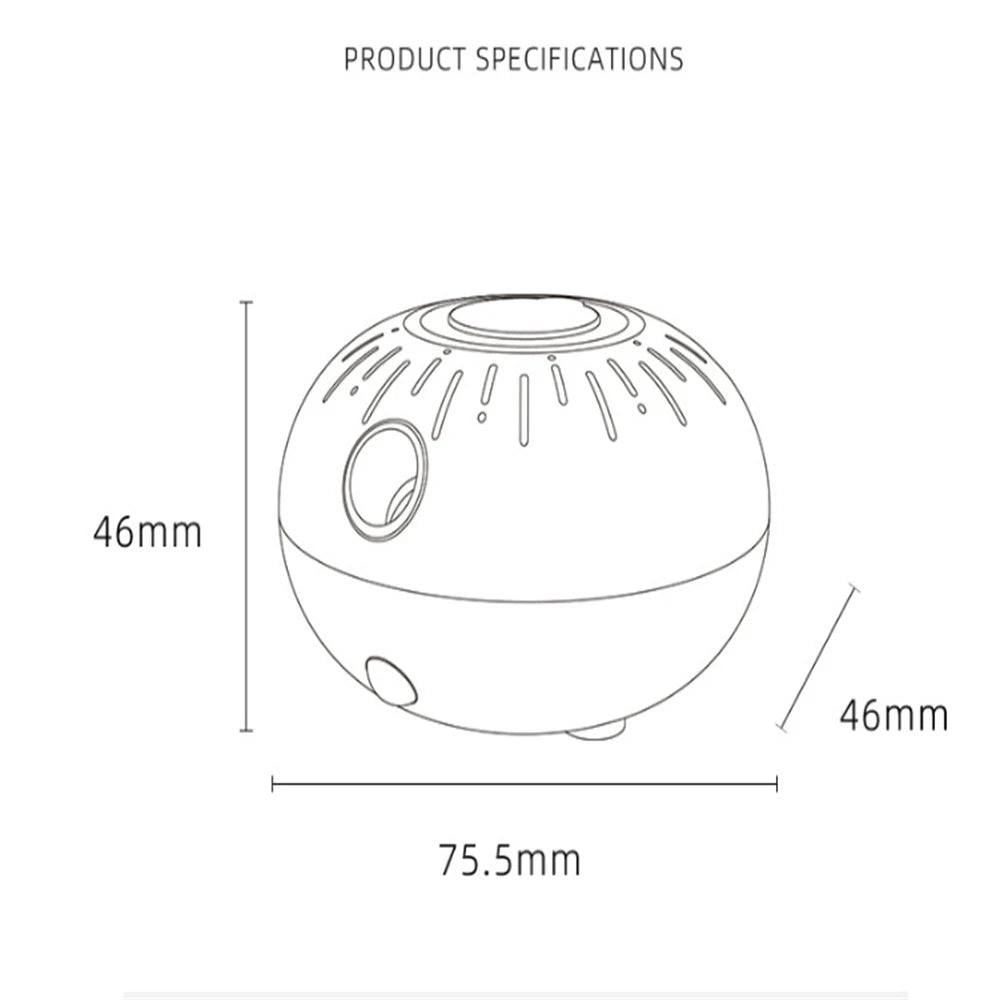Mini Pure Oil Fragrance Diffuser Aromatherapy Machine Automatic Induction Portable Cute Aroma Diffuser USB For Bedroom Office
