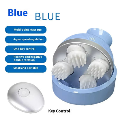 Tuhopeta Scalp Massager 3D Kneading Shiatsu Head Relaxation Device USB Rechargeable Electric Massage with Tension Relief Pets