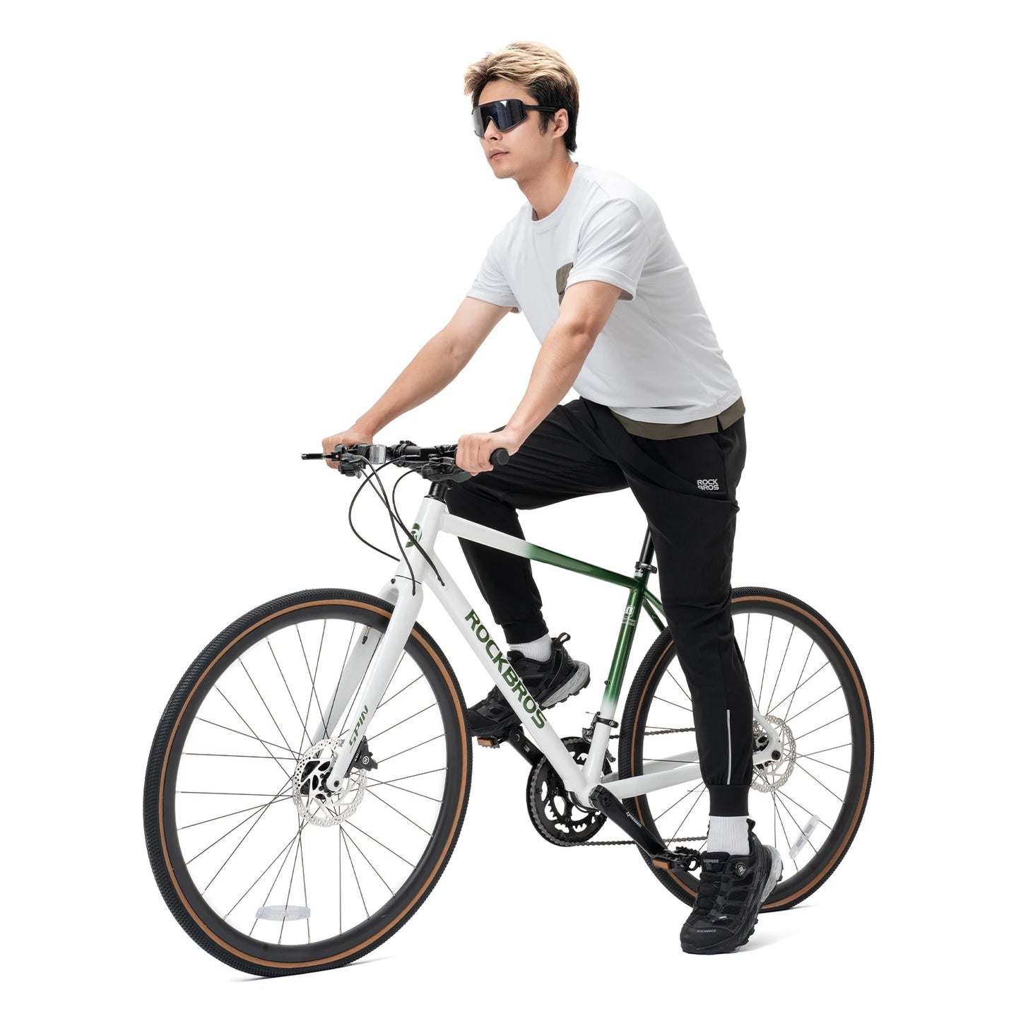 ROCKBROS Summer Cycling Pants Lightweight High Elastic Waterproof Breathable Trousers Sunscreen Men Fitness Outdoor Sports Pants