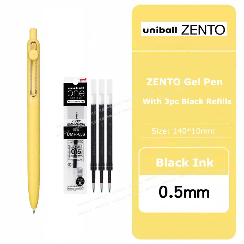 New Uniball Gel Ink Pen 0.5/0.38mm Multiple Colors Rod Smudge-Proof Fine Writing Without Fatigue Notes Journaling Drawing Tools