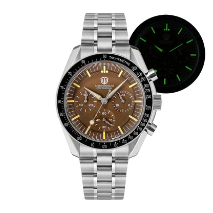 New Mechanical Quartz Watches VK63 Chronograph Sports Watches Bubble Sapphire Ar Waterproof Luminous Watches
