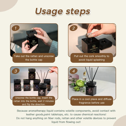 NAMSTE 100ML Premium Aroma Diffuser Oil for Home Car Air Freshener Room Perfume Long Lasting Fragrance Reed Sticks Fragrance Hot