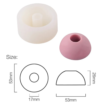 Boowan Nicole Modular Silicone Candle Mold Handmade Stackable Aromatherapy Candle Mould Home Decoration Tools
