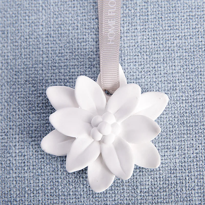 1pcs HomeFlower Ceramic Aromatherapy Air Freshener Home Decor Aroma Diffuser Mist Maker Diffuser with Aromatic Ribbon Home Decor