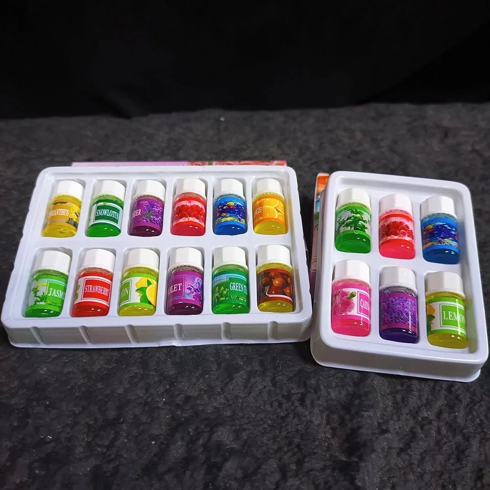 6/12 Boxes 3ml Natural Water Soluble Aromatic Pure Herbal Essential Oils Lavender Jasmine Reed Diffuser Humidifier Aromatherapy