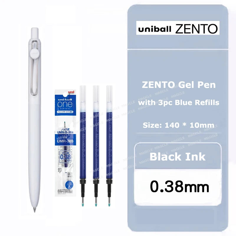 New Uniball Gel Ink Pen 0.5/0.38mm Multiple Colors Rod Smudge-Proof Fine Writing Without Fatigue Notes Journaling Drawing Tools