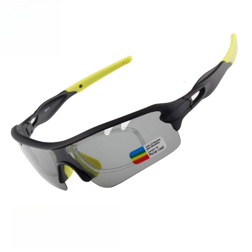 Polarized Sports Sunglasses Cycling Sun Glasses for Men Women with 5 Interchangeable Lenes for Running Driving