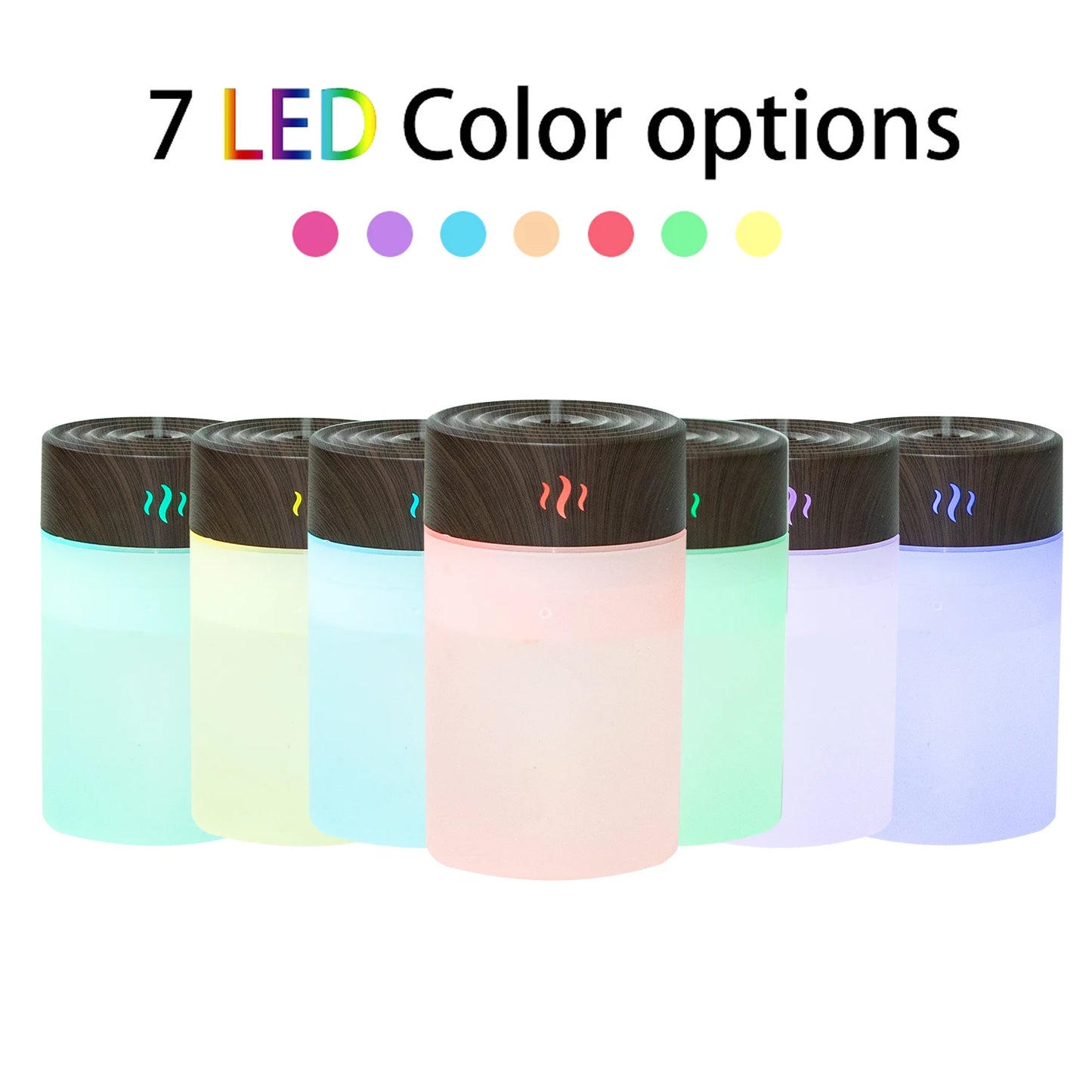 260ML USB Air Humidifier Essential Aroma Oil Diffuser Home Ultrasonic Wood Grain Humidificadores Mist Maker Perfume Umidificador