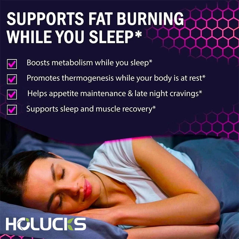 Night Time Weight Loss Capsules - Advanced Weight Loss Supplement - Fat Burners - Belly Fat Burner - Appetite Suppressant