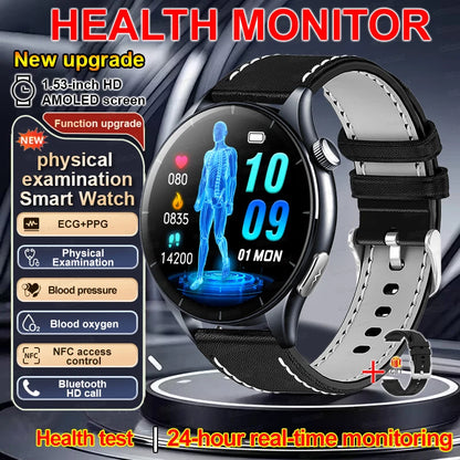 2026 New Smart Watch ECG+PPG Health monitoring Blood pressure UricAcid  Fitness Tracker Clock Sport Call Smartwatch Custom dial