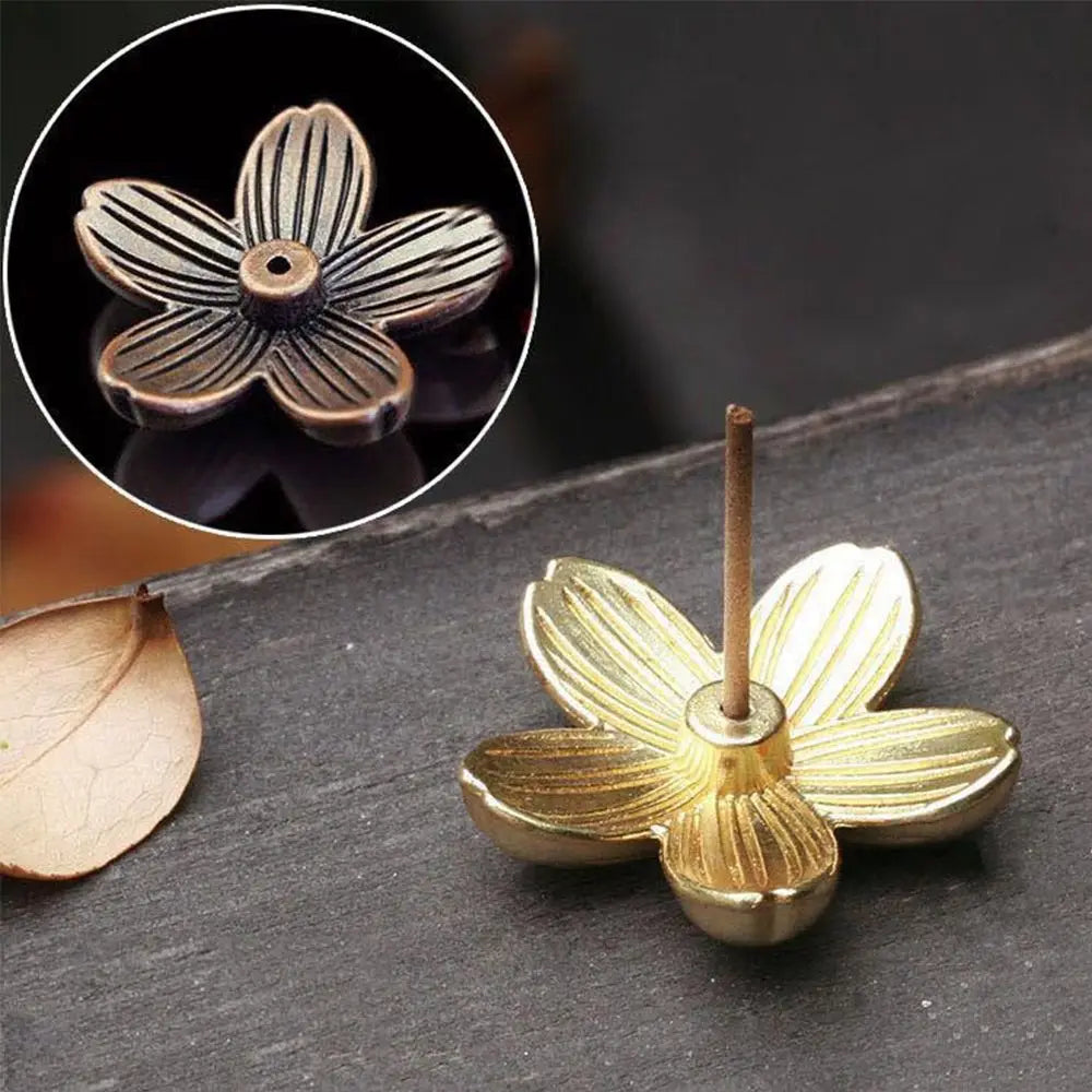 New Cones Censer Sandalwood Coil Base Copper Incense Holder Incense Sticks Burner Home Decoration Mini Accessories