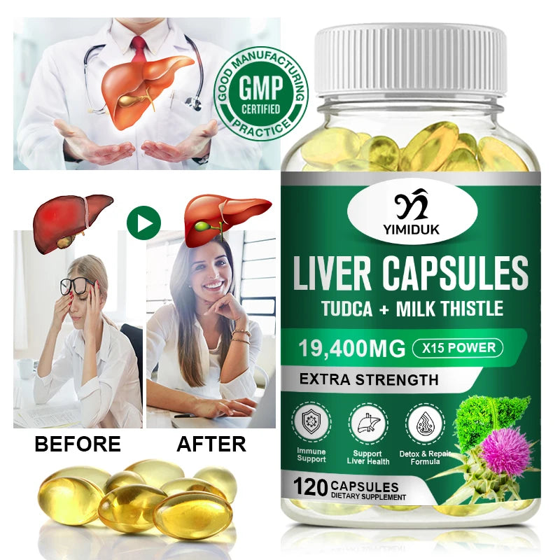 Liver Supplement, Support Liver Function Health, Powerful Antioxidant & Detoxifier, Heart Health & Healthy Cholesterol Levels