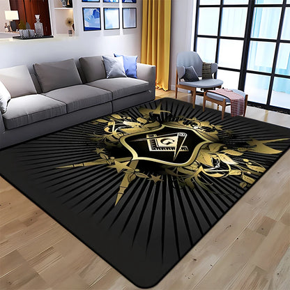 Masonic Illuminati Printed Pattern Rug Baby Play Crawl Floor Mats Living Room Carpets Decoration Fitness Pet Anti-slip Carpet