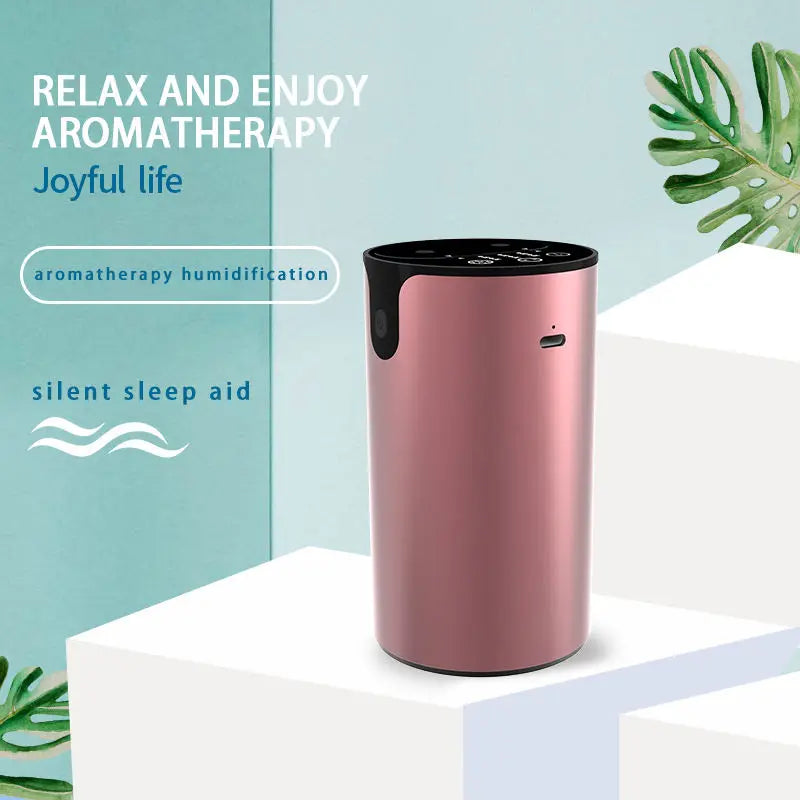 Portable Double Nozzle Essential Oil Diffuser USB Powered Waterless Aromatherapy Humidifier with 7 Colors LED Light Air Scent Pe