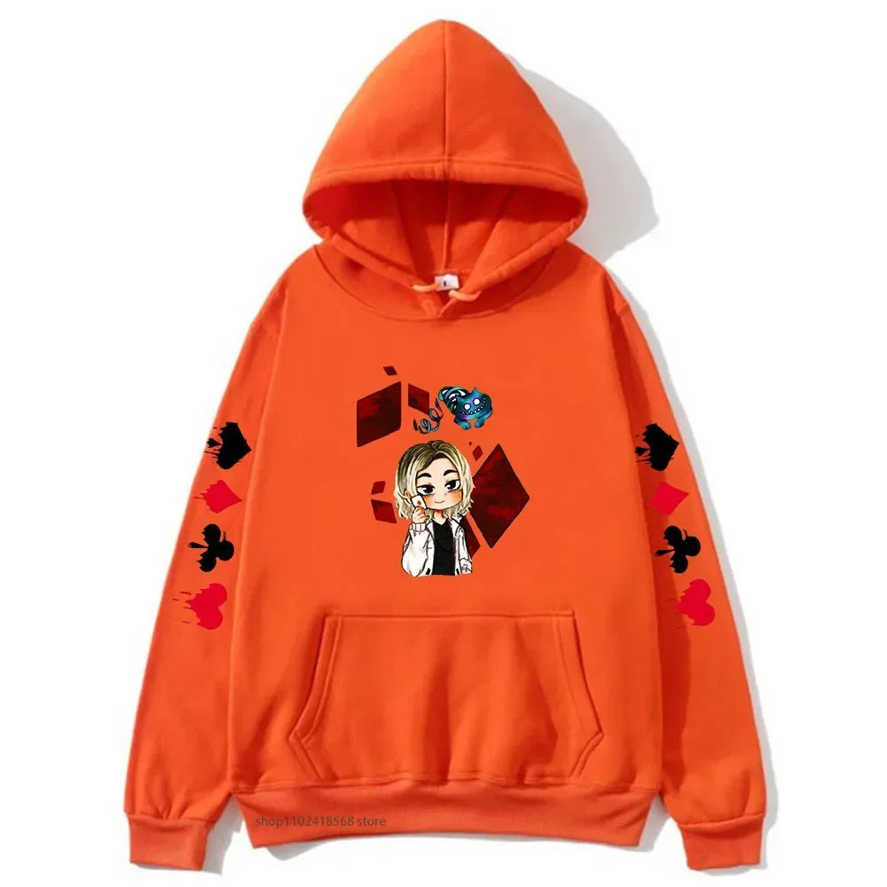 Cute Chishiya Hoodie Alice In Borderland Graphic Sweatshirts Anime Pullovers Men Cartoon Print Streetwear Women Harajuku Casual