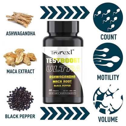 Natural Supplements for Men With Ashwagandha Maca for Male Enhancing, mens power xx