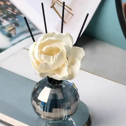 Modern Crystal Spherical Aromatherapy Candle Holder Cup Amber Crystal Aromatherapy Candle Holder Living Room Interior Decoration