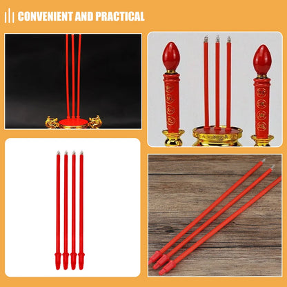 15pcs Electronic Incense Sticks For Electric Incense Burner Compact Portable Home Office Yoga Room Decor Altar Supplies Led