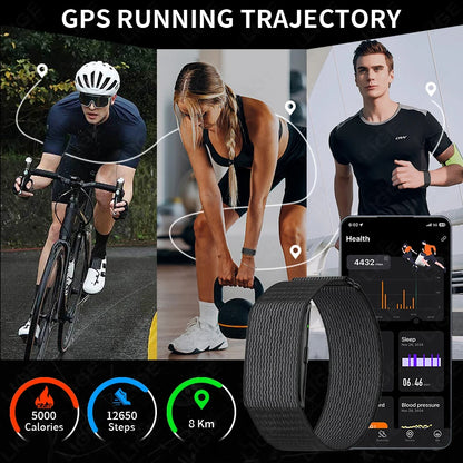 LIGE AI Health Smart Bracelet Fitness Tracker Men Women Sleep Tracking Smart Watch Heart Rate Stress Blood Pressure Monitor Band