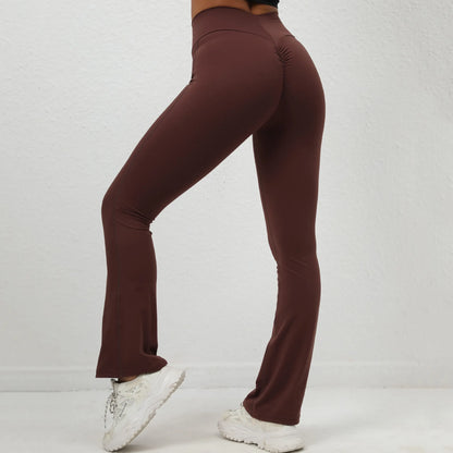 Scrunch Sport Flared Legging Pants Raises Butt Women Clothing High Waist Yoga Pants Gym Tights Push Up Leggings for Fitness 2025