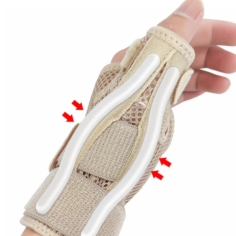 Flexible Fitness Splint Wrist Thumb Support Brace Carpal Tunnel  for Tendonitis Arthritis Thumb Protector Fits Right & Left hand