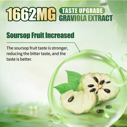 Soursop Bitters Liquid 500ML, Natural Herbal Antioxidant Supplement, Boost Energy, Support Gut Health & Immune System, for Daily