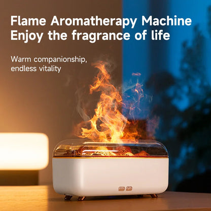 300ml Mini Volcanic Lava Essential Oil Aroma Diffuser Machine Small Household USB Home Fragrance Diffuser Flame Humidifier