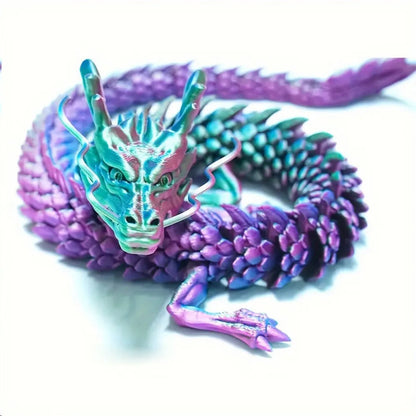 Chinese Dragon Surprise Egg Toy, 3D Movable Joint Dragon Model, Mini Desktop Decoration, Unique Art Craft Gift for Adults & Kids