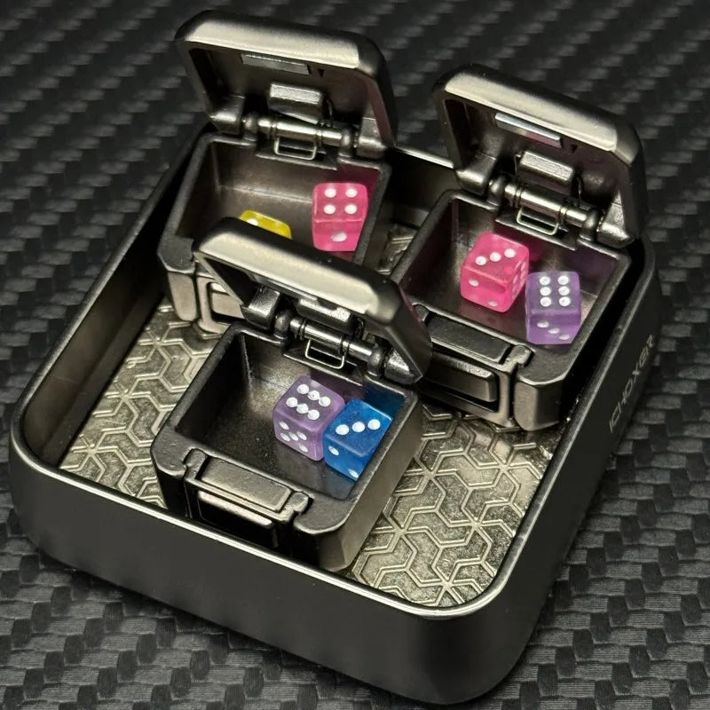 Novel Mysterious Little Box EDC Fidget Toy Stylish Metal Magnetic Push Decompression Toy ADHD Stress Relief Relaxation Toys