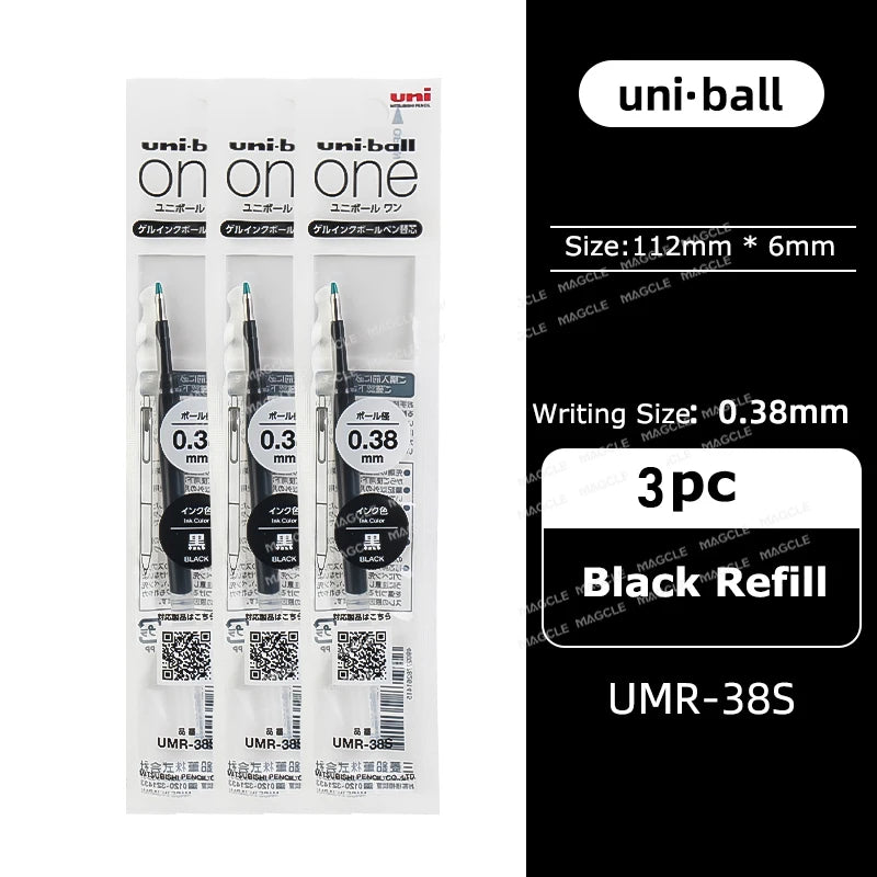 New Uniball Gel Ink Pen 0.5/0.38mm Multiple Colors Rod Smudge-Proof Fine Writing Without Fatigue Notes Journaling Drawing Tools