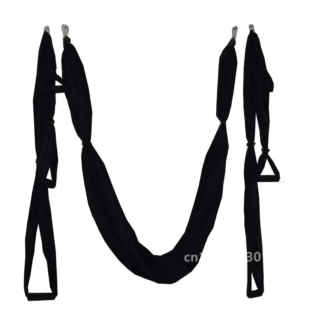 Aerial Yoga Swing with Extension Straps Antigravity Yoga Hammock Aerial Trapeze Sling  Inversion Tool for Home Gym Fitness