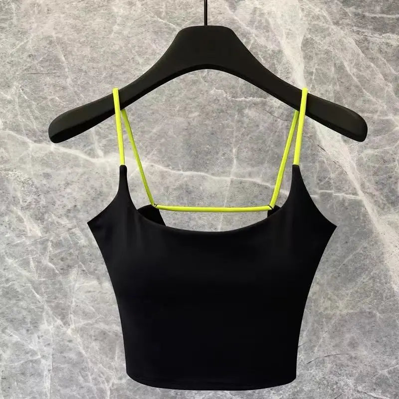 Yoga suit, camisole, vest, women's new style with chest cushion, Pilates summer sexy fitness bra