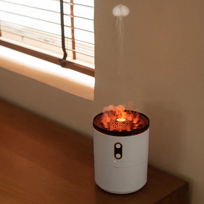450ml Jellyfish Aroma Diffuser USB Electric Ultrasonic Air Humidifier Dual Nozzle Heavy Fog Aromatherapy Essential Oil Diffuser
