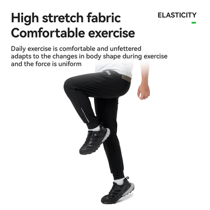 ROCKBROS Summer Cycling Pants Lightweight High Elastic Waterproof Breathable Trousers Sunscreen Men Fitness Outdoor Sports Pants