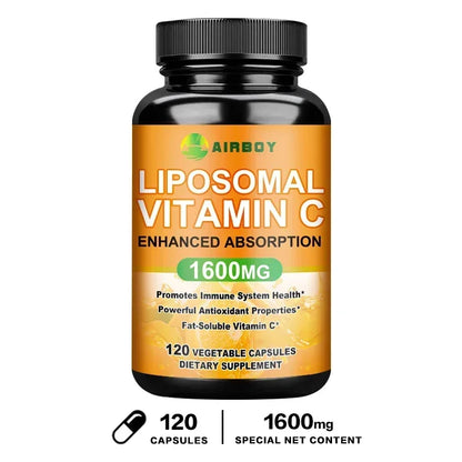 Liposomal Vitamin C Supplement - Promotes Collagen Production, Powerful Antioxidant, Immune Support