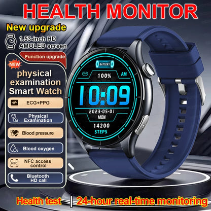 2026 New Smart Watch ECG+PPG Health monitoring Blood pressure UricAcid  Fitness Tracker Clock Sport Call Smartwatch Custom dial