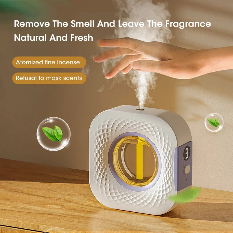 For Shangri-la Home Desktop Aromatherapy Diffuser USB Smart Air Purifier with Display for Car Bathroom Air Deodorization
