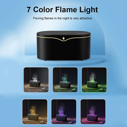 Flame Humidifier Fragrance Diffuser Fire Air Humidifier Aromatherapy Essential Oil Diffuser for Home Room Flame Aroma Diffuser