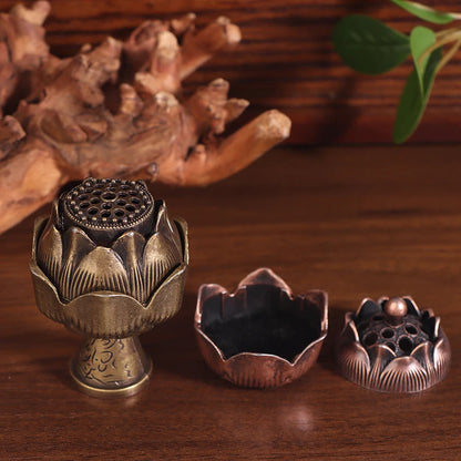 Brass Incense Burner,Metal Aromatherapy Holder,Unscented,Ideal For Yoga Meditation,Bedroom Ambiance,Home Decor