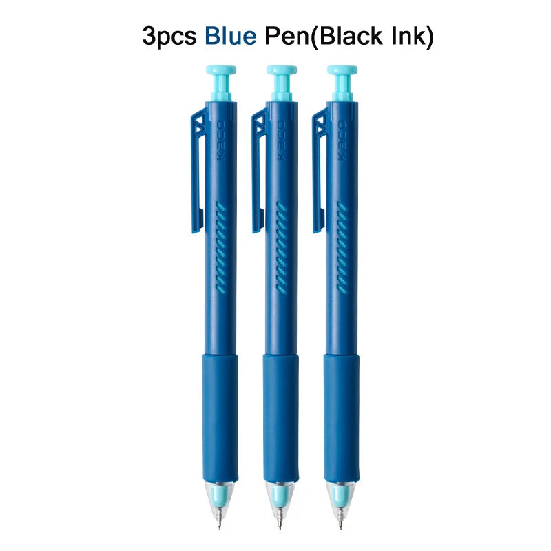 KACO ON ZERO Shake Gel Pen,0.5mm Black Retractable Refillable Ink Pen Smooth Writing ST Nib For Homework,Exam,Signing,Journaling