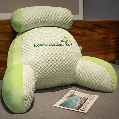 Cooling bed backrest pillow, bed sofa lumbar support pad, adult soft reading pillow, sleep and relaxation headboard back support
