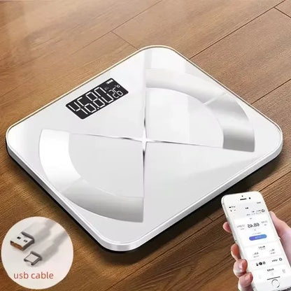 Weight Loss Weighing Device LED Display Smart Body Weight Scale USB Charging Precision Electronic Scale for Home Office Adult