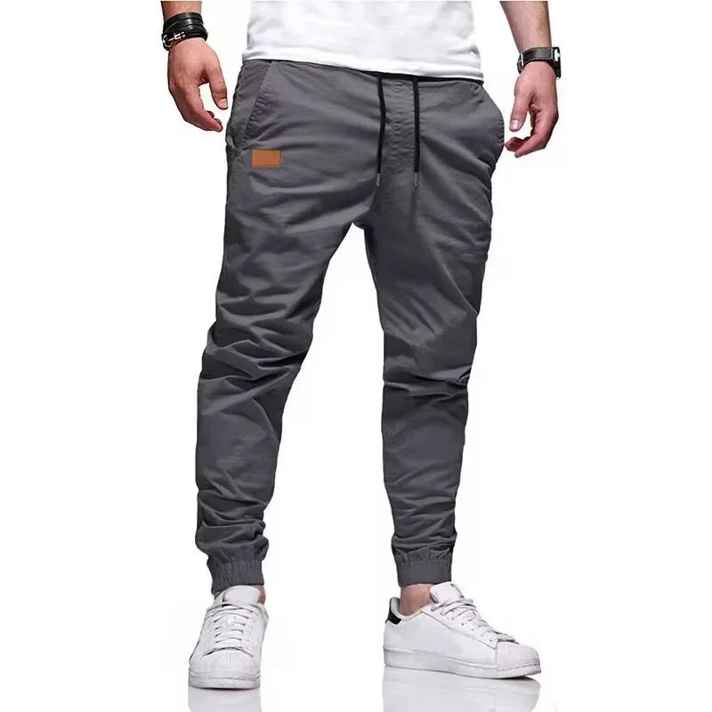 Men Casual Cargo Pants Elastic Sport Jogging Sweatpants Breathable Gym Running Trousers Fitness Joggers Man Clothing Streetwear