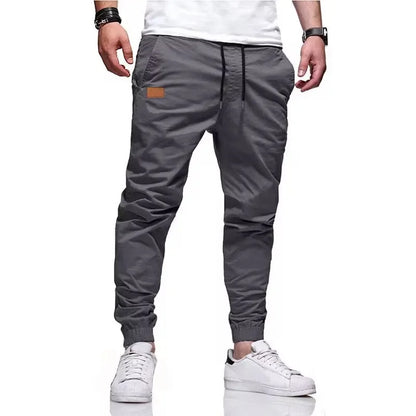 Men Casual Cargo Pants Elastic Sport Jogging Sweatpants Breathable Gym Running Trousers Fitness Joggers Man Clothing Streetwear