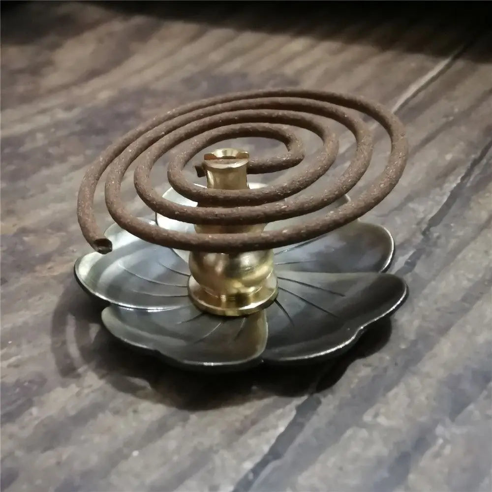 New Cones Censer Sandalwood Coil Base Copper Incense Holder Incense Sticks Burner Home Decoration Mini Accessories
