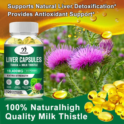 Liver Supplement, Support Liver Function Health, Powerful Antioxidant & Detoxifier, Heart Health & Healthy Cholesterol Levels