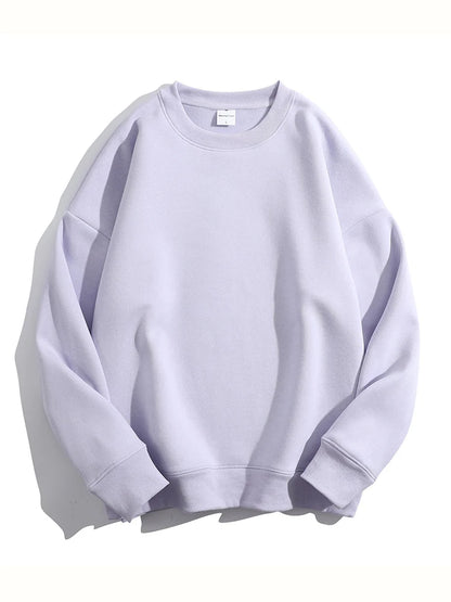 Soft Fleece Sweatshirt Women Sport Winter Clothes Warm Blue Round Neck Loose Pullovers Oversized Women Velvet Sweatshirt Black