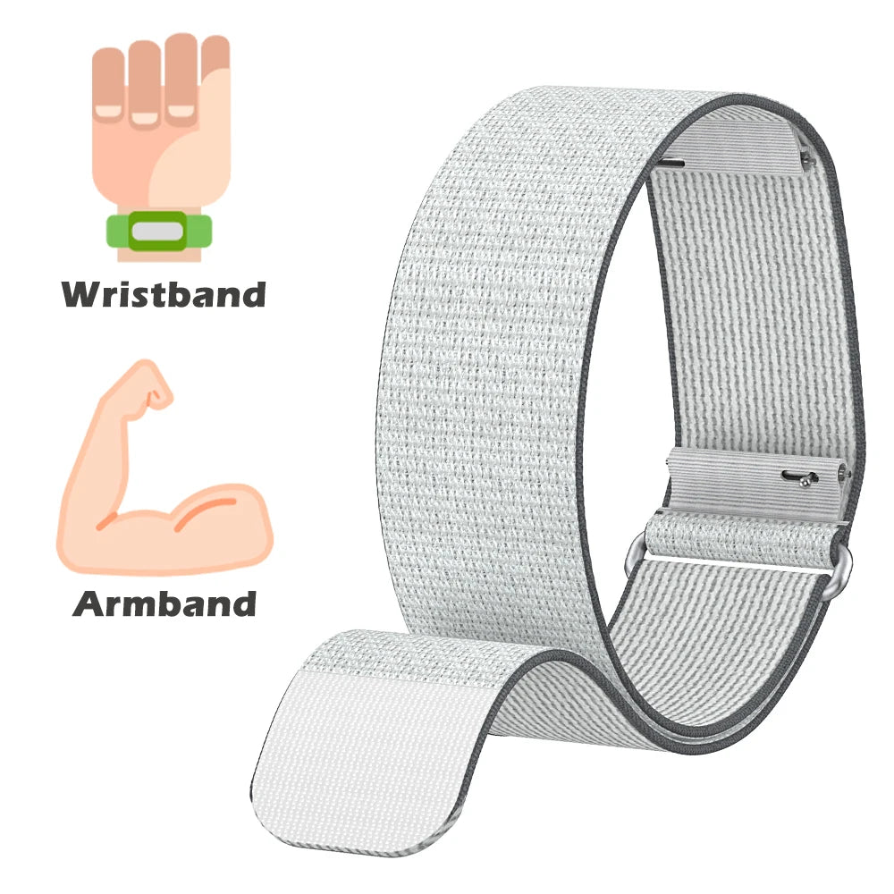 Nylon Replacement Band Compatible with Amazfit Helio Strap Adjustable Breathable Sport Wristband for Fitness Tracker Comfortable