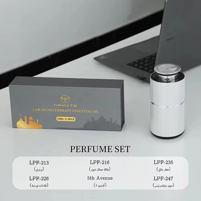 NAMSTE Aromatherapy Diffuser USB Charging Aluminium Alloys Material Perfume box Aromatic Oil Diffuser Air Freshener Device Home