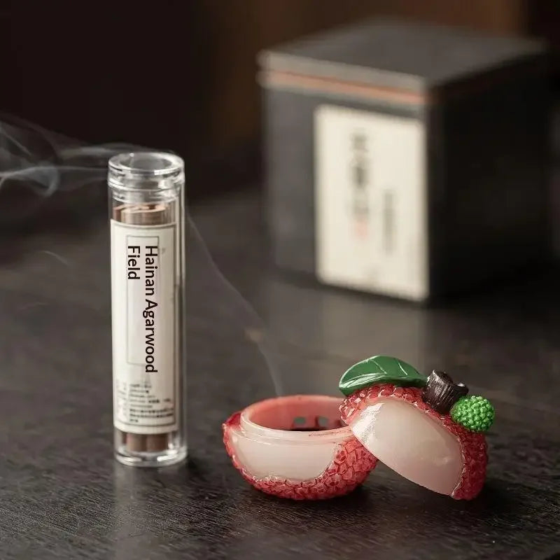 Fruit Litchi Incense Burner Indoor Small Xiangyun Plate Incense Burner Sandalwood Incense Burner Tea Room Decoration
